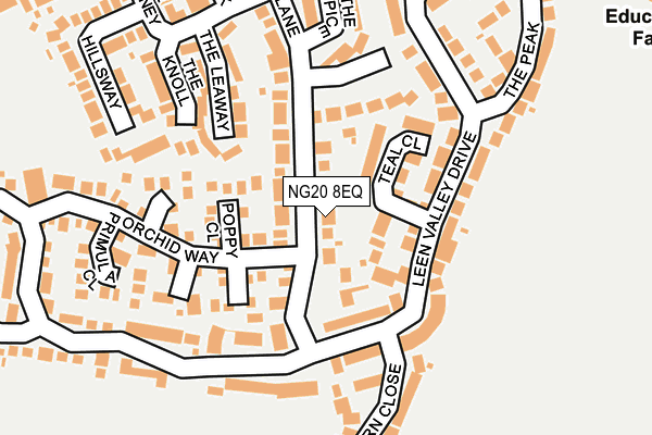 NG20 8EQ map - OS OpenMap – Local (Ordnance Survey)