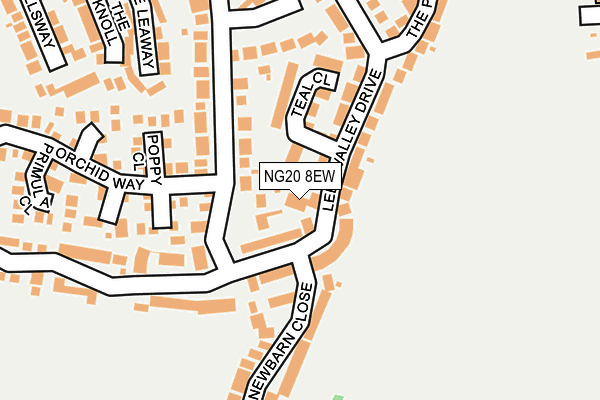 NG20 8EW map - OS OpenMap – Local (Ordnance Survey)
