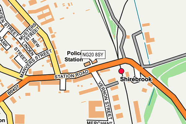 NG20 8SY map - OS OpenMap – Local (Ordnance Survey)