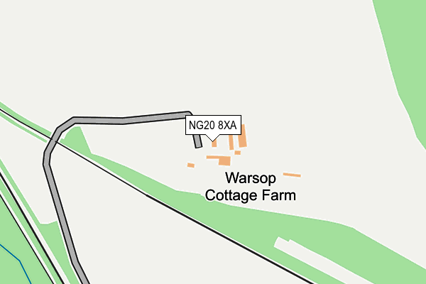 NG20 8XA map - OS OpenMap – Local (Ordnance Survey)