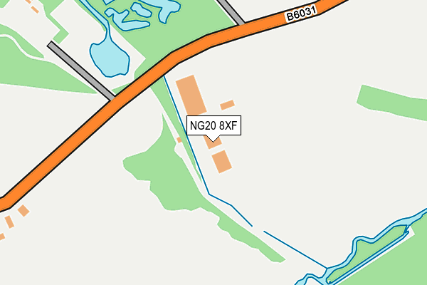 NG20 8XF map - OS OpenMap – Local (Ordnance Survey)