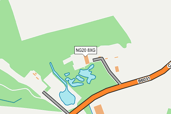 NG20 8XG map - OS OpenMap – Local (Ordnance Survey)