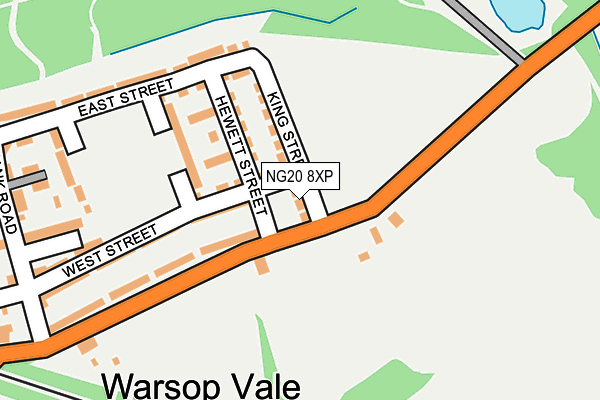 NG20 8XP map - OS OpenMap – Local (Ordnance Survey)