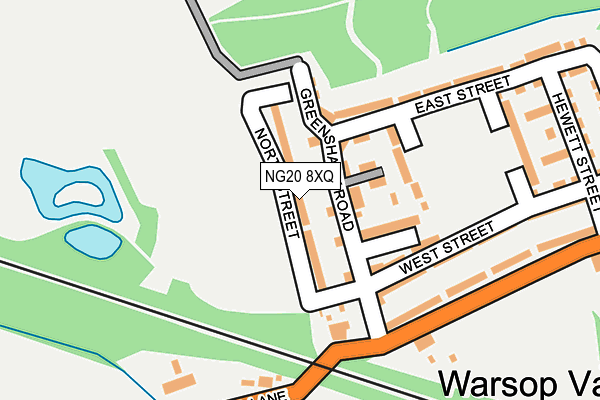 NG20 8XQ map - OS OpenMap – Local (Ordnance Survey)