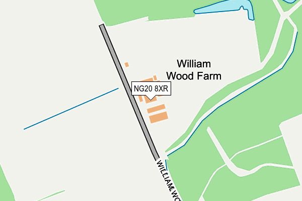 NG20 8XR map - OS OpenMap – Local (Ordnance Survey)