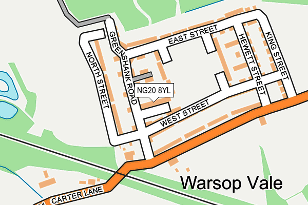 NG20 8YL map - OS OpenMap – Local (Ordnance Survey)