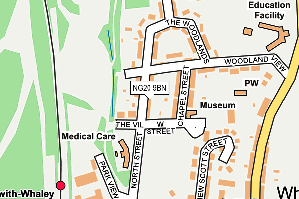 NG20 9BN map - OS OpenMap – Local (Ordnance Survey)