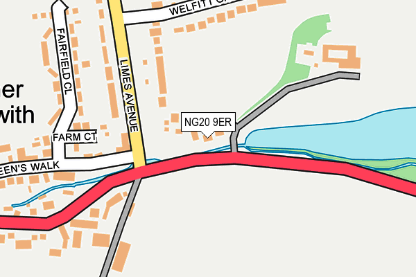 NG20 9ER map - OS OpenMap – Local (Ordnance Survey)