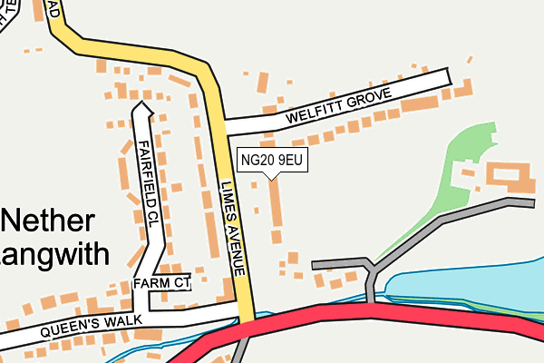 NG20 9EU map - OS OpenMap – Local (Ordnance Survey)