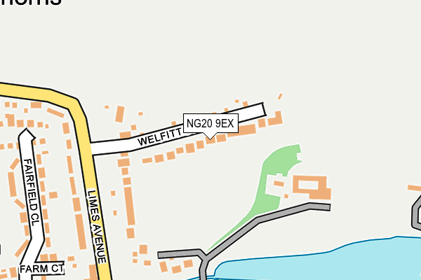 NG20 9EX map - OS OpenMap – Local (Ordnance Survey)