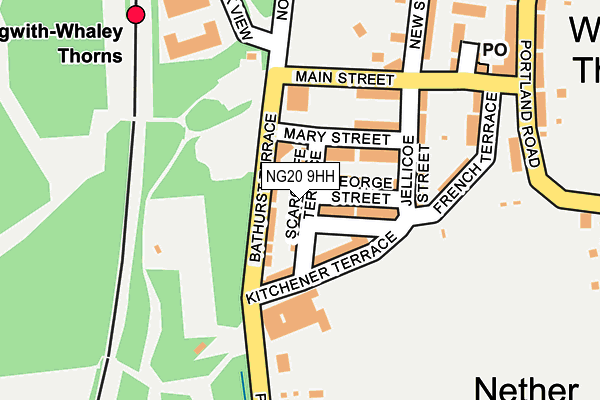 NG20 9HH map - OS OpenMap – Local (Ordnance Survey)
