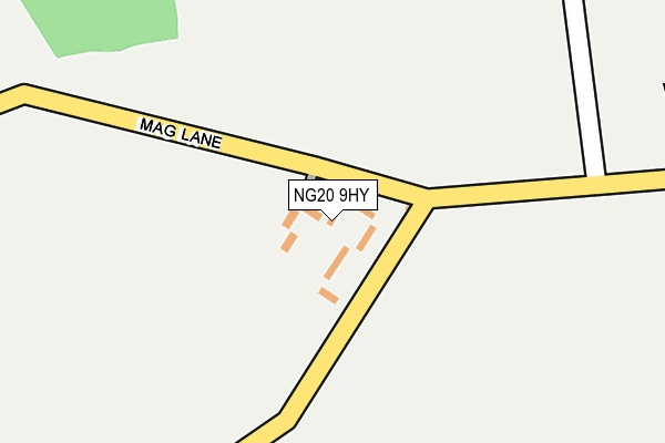 NG20 9HY map - OS OpenMap – Local (Ordnance Survey)