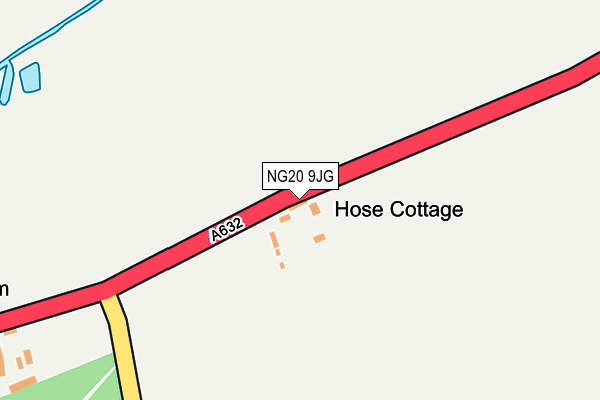 NG20 9JG map - OS OpenMap – Local (Ordnance Survey)