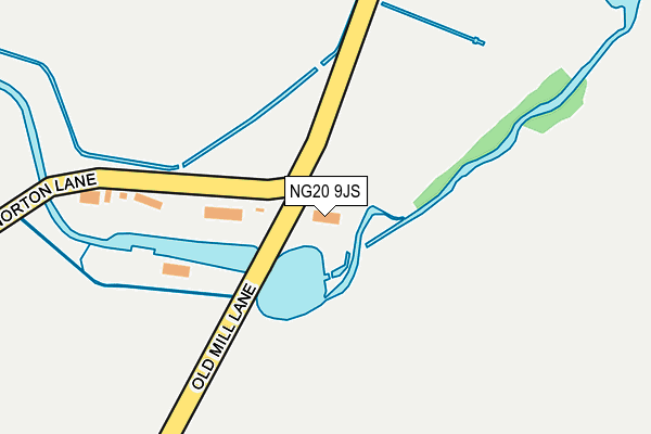 NG20 9JS map - OS OpenMap – Local (Ordnance Survey)