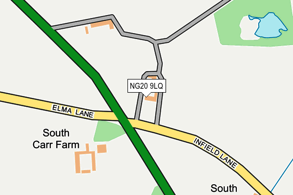 NG20 9LQ map - OS OpenMap – Local (Ordnance Survey)