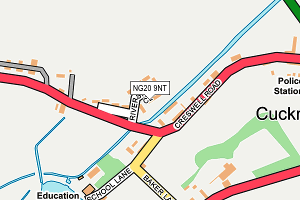 NG20 9NT map - OS OpenMap – Local (Ordnance Survey)