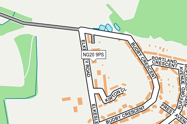 NG20 9PS map - OS OpenMap – Local (Ordnance Survey)