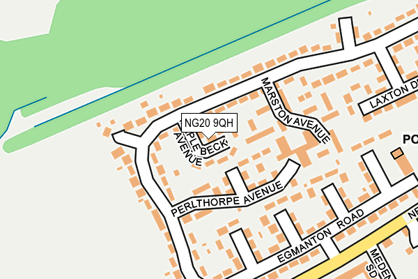 NG20 9QH map - OS OpenMap – Local (Ordnance Survey)