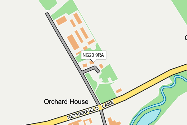 NG20 9RA map - OS OpenMap – Local (Ordnance Survey)