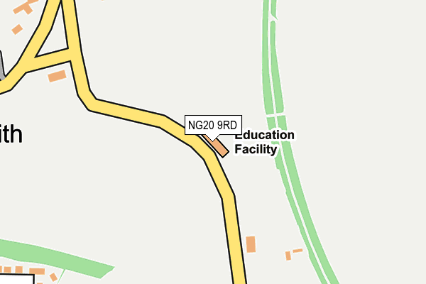 NG20 9RD map - OS OpenMap – Local (Ordnance Survey)