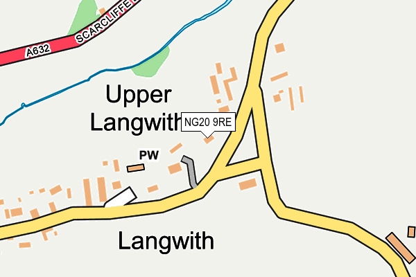 NG20 9RE map - OS OpenMap – Local (Ordnance Survey)