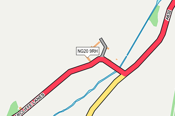 NG20 9RH map - OS OpenMap – Local (Ordnance Survey)
