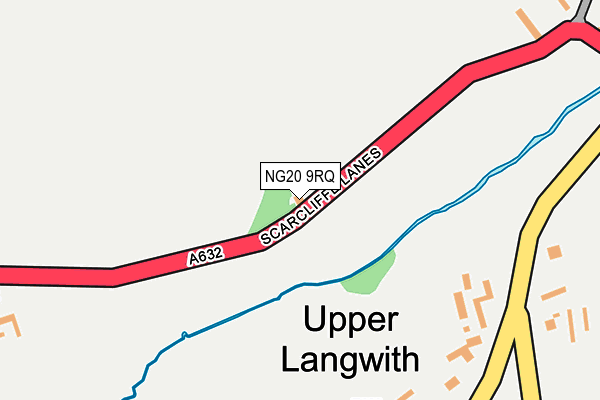 NG20 9RQ map - OS OpenMap – Local (Ordnance Survey)