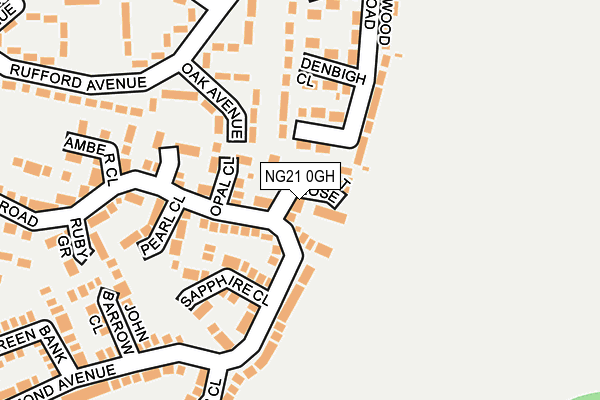 NG21 0GH map - OS OpenMap – Local (Ordnance Survey)
