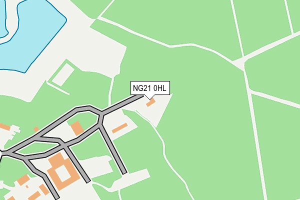 NG21 0HL map - OS OpenMap – Local (Ordnance Survey)