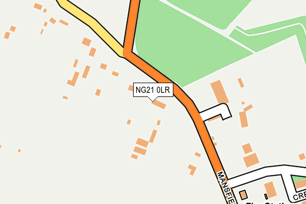 NG21 0LR map - OS OpenMap – Local (Ordnance Survey)