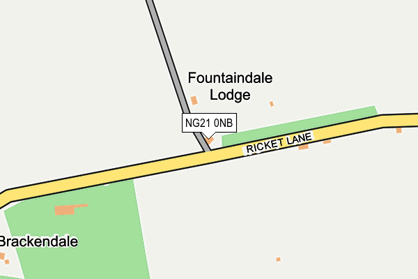 NG21 0NB map - OS OpenMap – Local (Ordnance Survey)