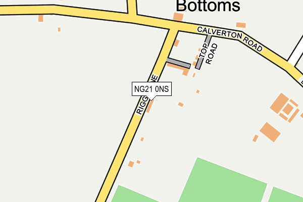 NG21 0NS map - OS OpenMap – Local (Ordnance Survey)