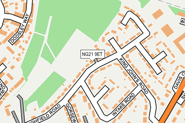 NG21 9ET map - OS OpenMap – Local (Ordnance Survey)