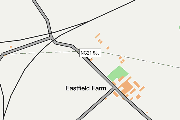 NG21 9JJ map - OS OpenMap – Local (Ordnance Survey)