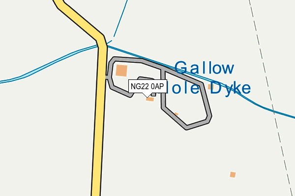 NG22 0AP map - OS OpenMap – Local (Ordnance Survey)