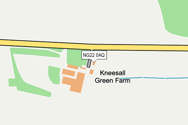 NG22 0AQ map - OS OpenMap – Local (Ordnance Survey)