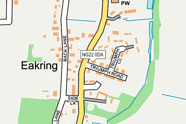 NG22 0DA map - OS OpenMap – Local (Ordnance Survey)