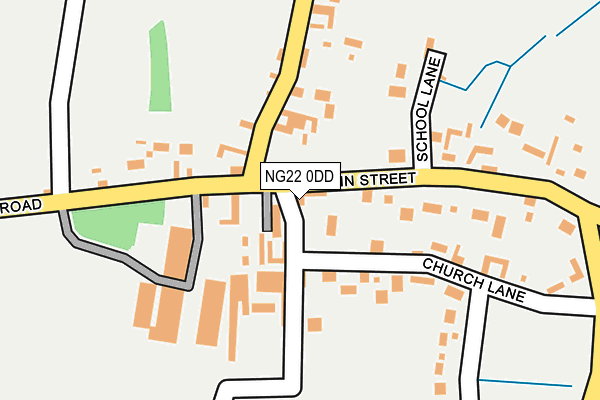NG22 0DD map - OS OpenMap – Local (Ordnance Survey)