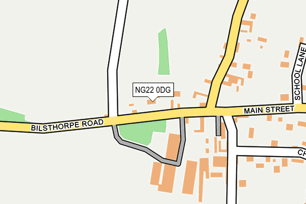 NG22 0DG map - OS OpenMap – Local (Ordnance Survey)