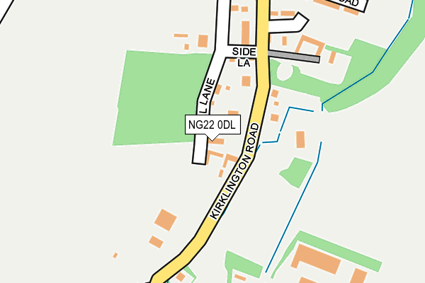 NG22 0DL map - OS OpenMap – Local (Ordnance Survey)