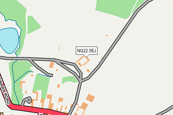 NG22 0EJ map - OS OpenMap – Local (Ordnance Survey)