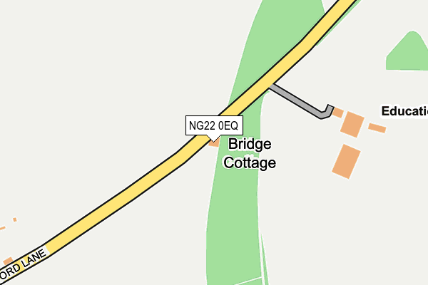 NG22 0EQ map - OS OpenMap – Local (Ordnance Survey)