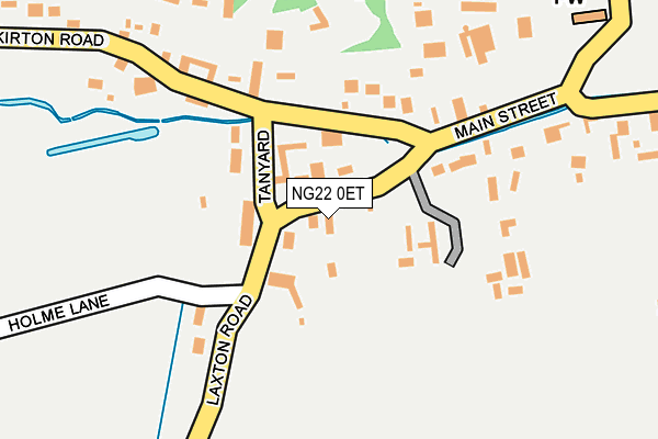 NG22 0ET map - OS OpenMap – Local (Ordnance Survey)