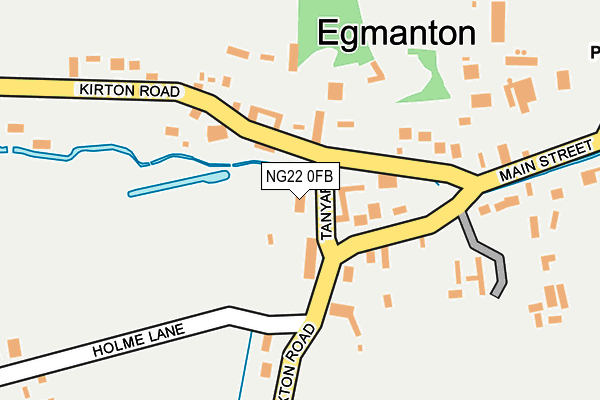 NG22 0FB map - OS OpenMap – Local (Ordnance Survey)