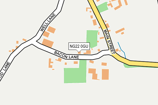 NG22 0GU map - OS OpenMap – Local (Ordnance Survey)