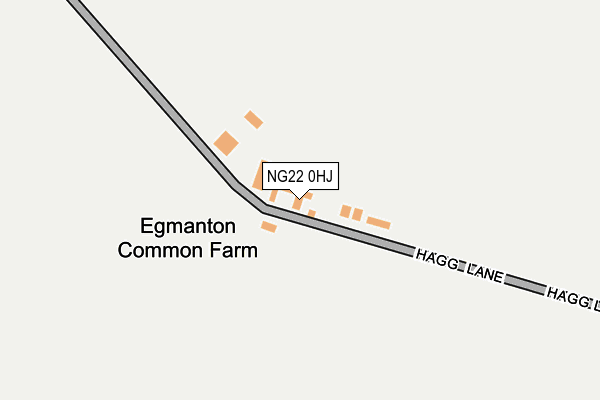 NG22 0HJ map - OS OpenMap – Local (Ordnance Survey)