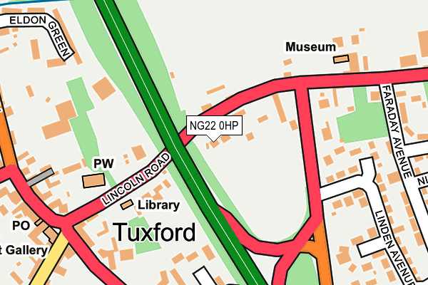 NG22 0HP map - OS OpenMap – Local (Ordnance Survey)