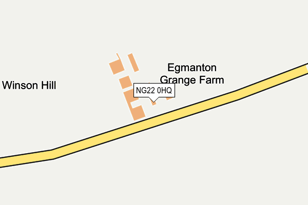 NG22 0HQ map - OS OpenMap – Local (Ordnance Survey)