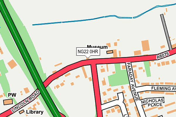 NG22 0HR map - OS OpenMap – Local (Ordnance Survey)