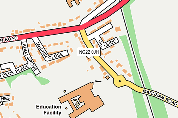 Map of JRC HOUSING LIMITED at local scale